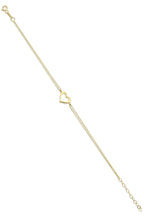 14ct Gold Heart Shape Bracelet