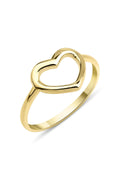 14ct Gold Heart Shaped Ring