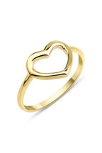 14ct Gold Heart Shaped Ring