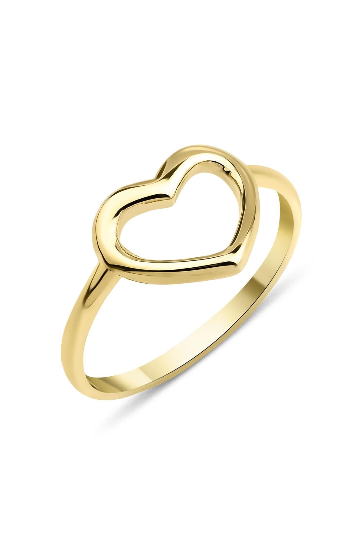 14ct Gold Heart Shaped Ring
