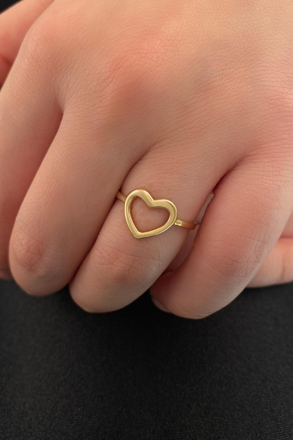 14ct Gold Heart Shaped Ring
