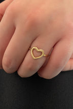 14ct Gold Heart Shaped Ring