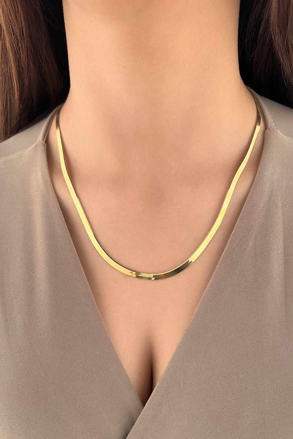 14ct Gold Herringbone Chain  0.169 inch