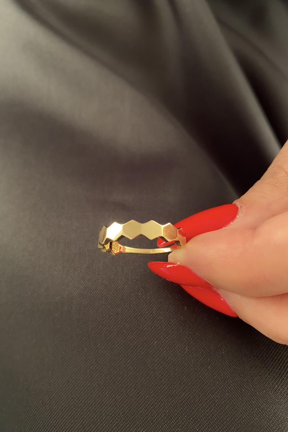 14ct Gold Honeycomb Ring 2