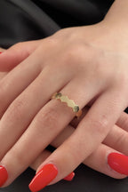 14ct Gold Honeycomb Ring 2