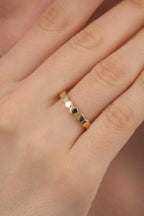 14ct Gold Honeycomb Ring