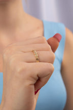 14ct Gold Honeycomb Ring