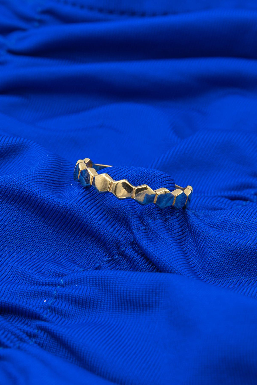 14ct Gold Honeycomb Ring