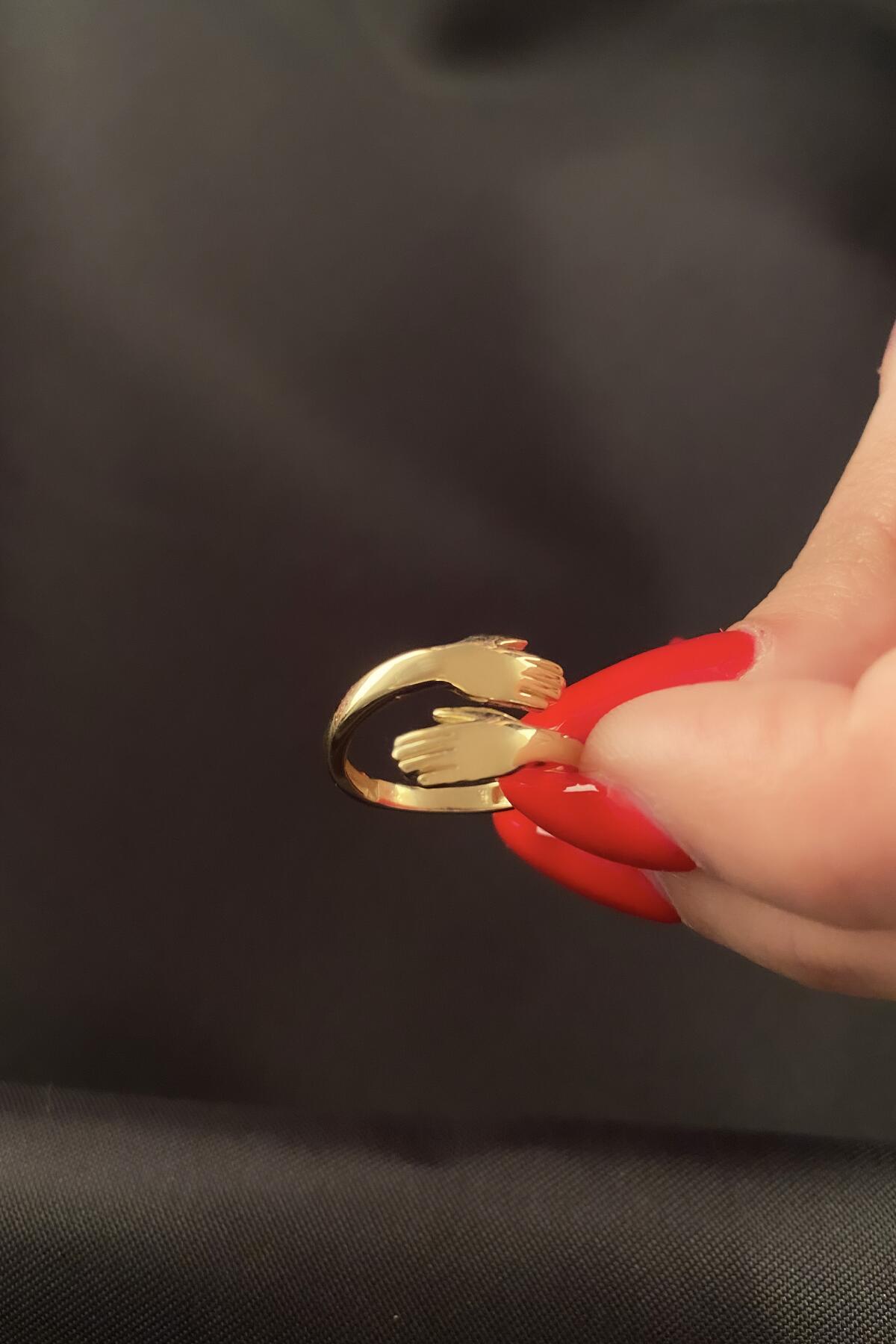 14K Gold Hug Ring