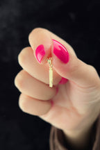 14ct Gold İ Letter Mini Shine Pendant