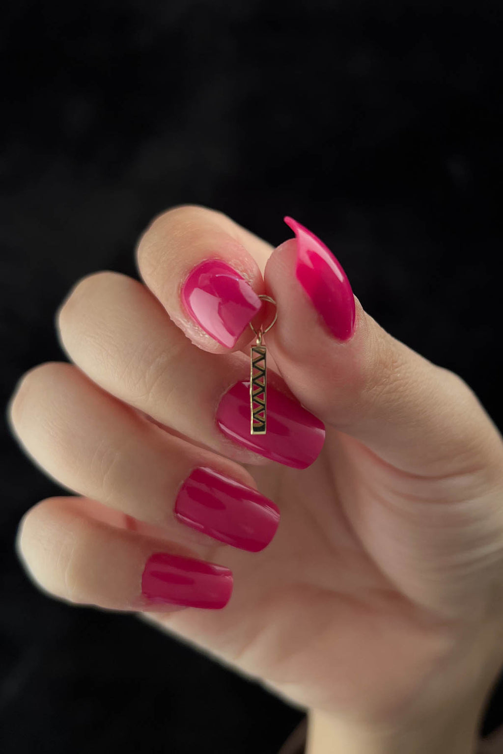 14ct Gold I Letter Mini Shine Pendant