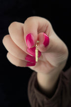 14ct Gold İ Letter Mini Shine Pendant