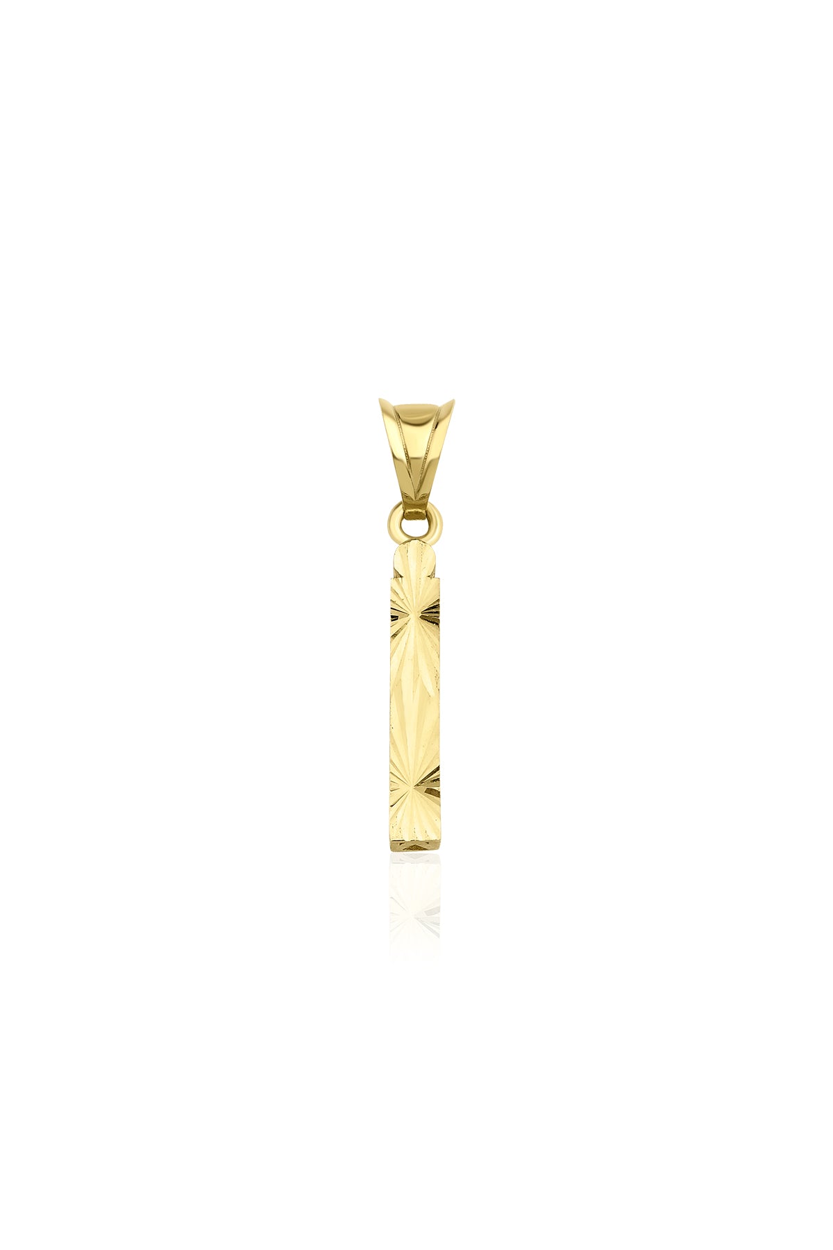 14ct Gold İ Letter Mini Shine Pendant