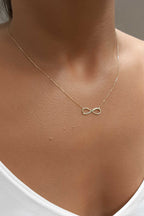 14ct Gold Infinity  Shape Necklace