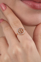 14ct Gold Initial R Letter Ring