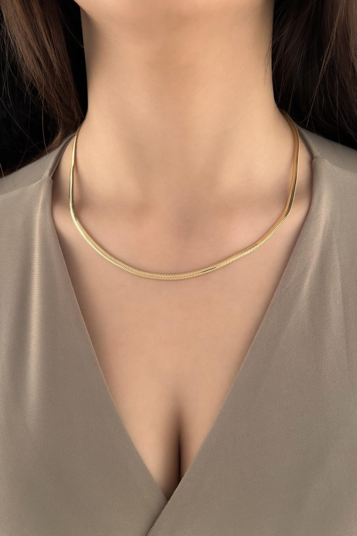 14ct Gold Italian Snake Back Chain