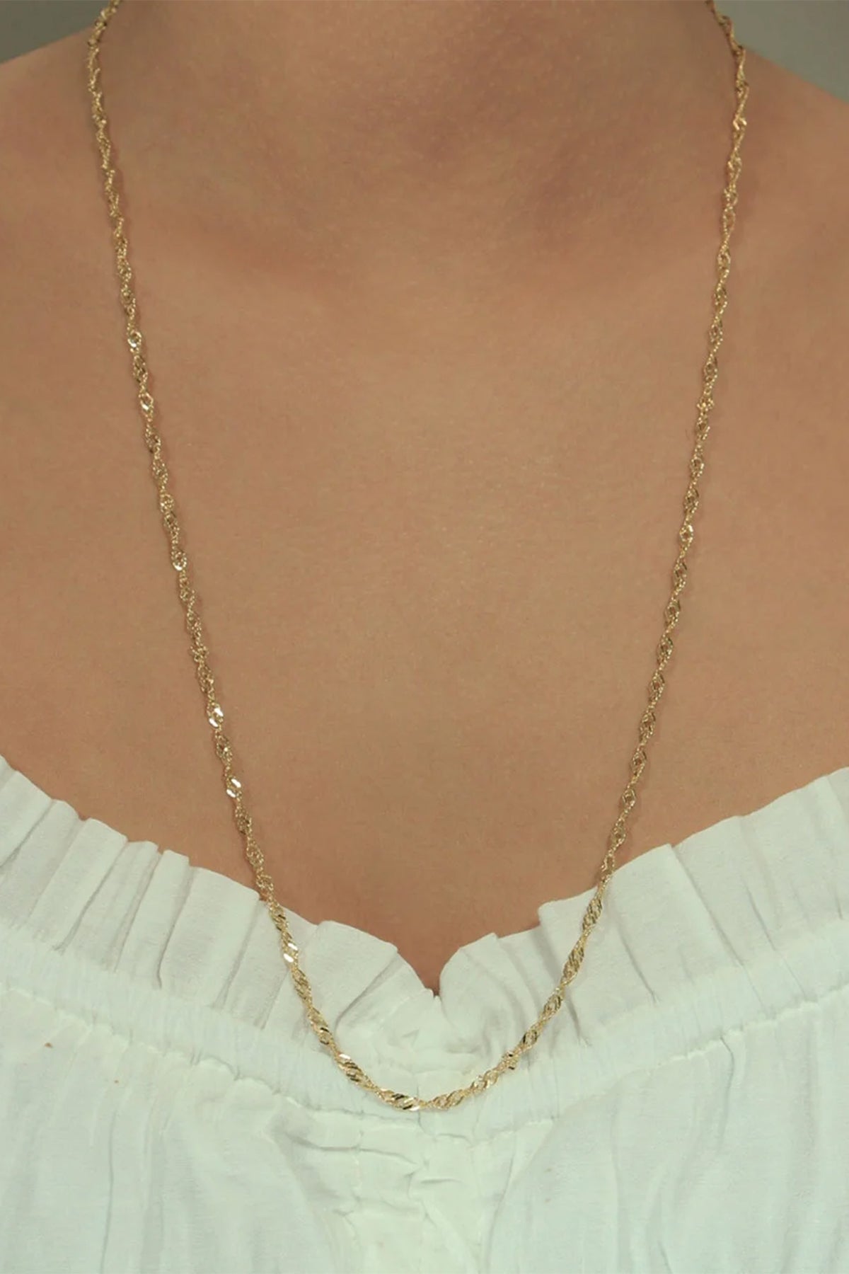 14ct Gold Italian Snake Back Chain  With Sailor Lock   0.102 inch