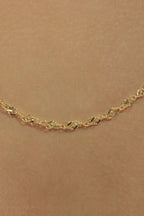 14ct Gold Italian Snake Back Chain  With Sailor Lock   0.102 inch