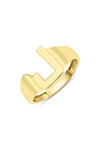 14ct Gold J Initial Ring
