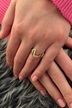14ct Gold L Initial Ring