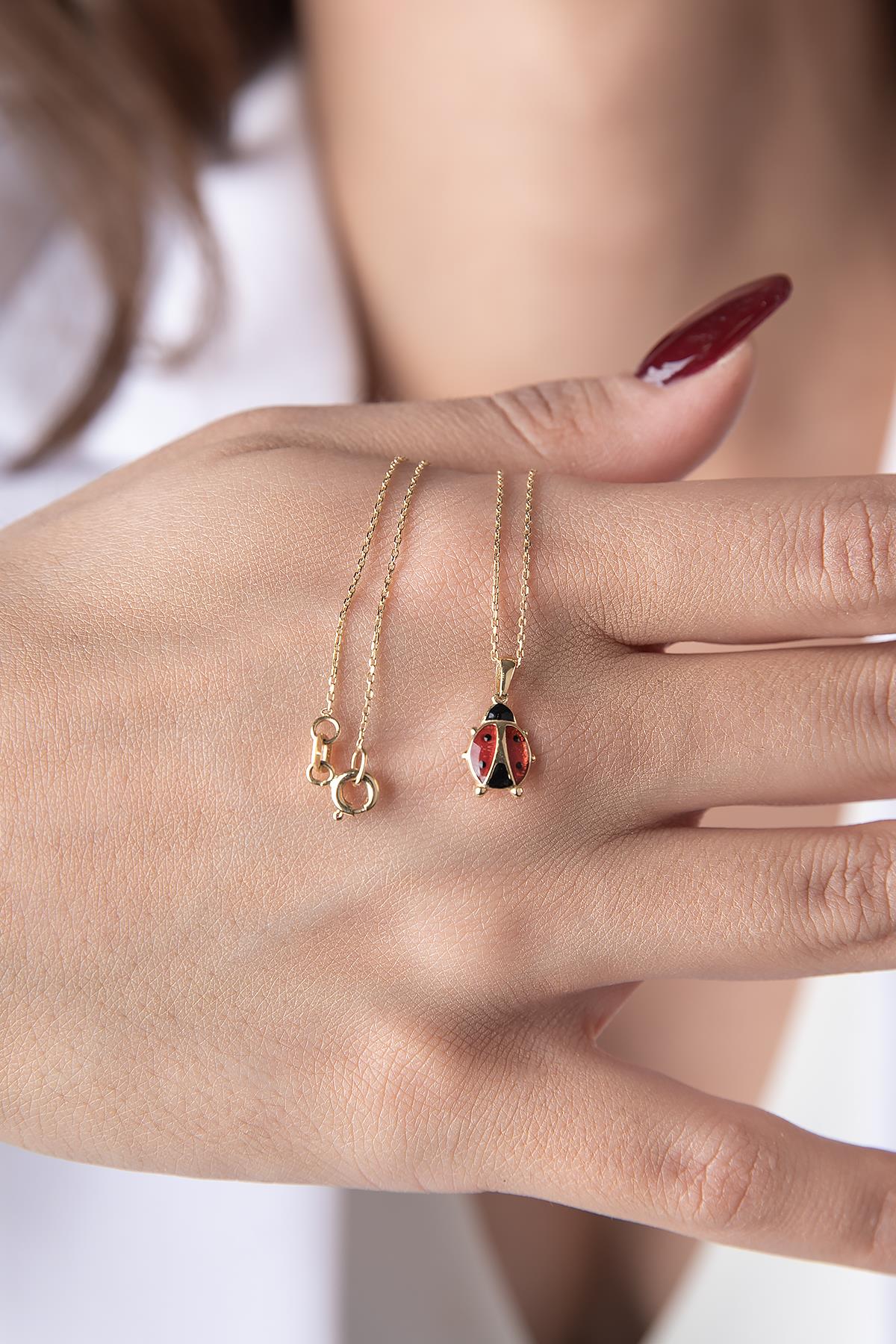 14ct Gold Ladybug Necklace