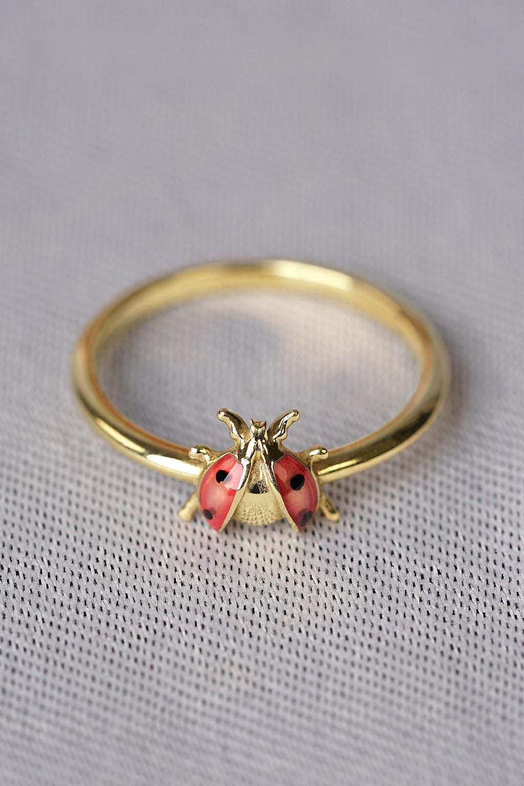 14ct Gold Ladybug Ring