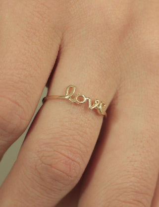 14ct Gold Love Ring