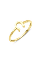 14ct Gold Luck Horseshoe Shaped Ring