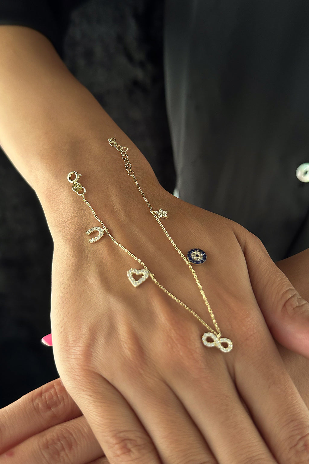 14ct Gold Lucky Charm Bracelet