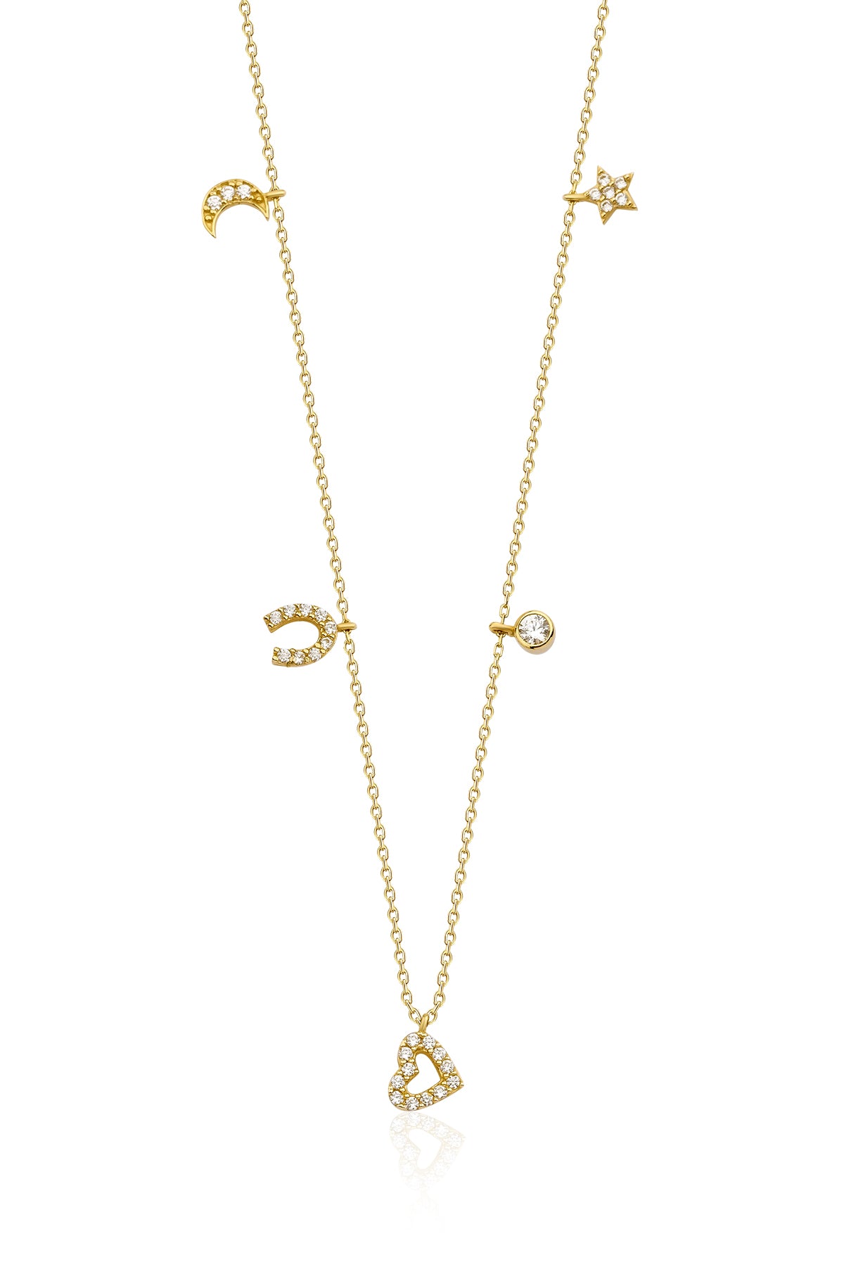 14K Gold Lucky Charms Necklace  7