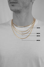 14ct Gold Mariner Link Chain  ( For Men )