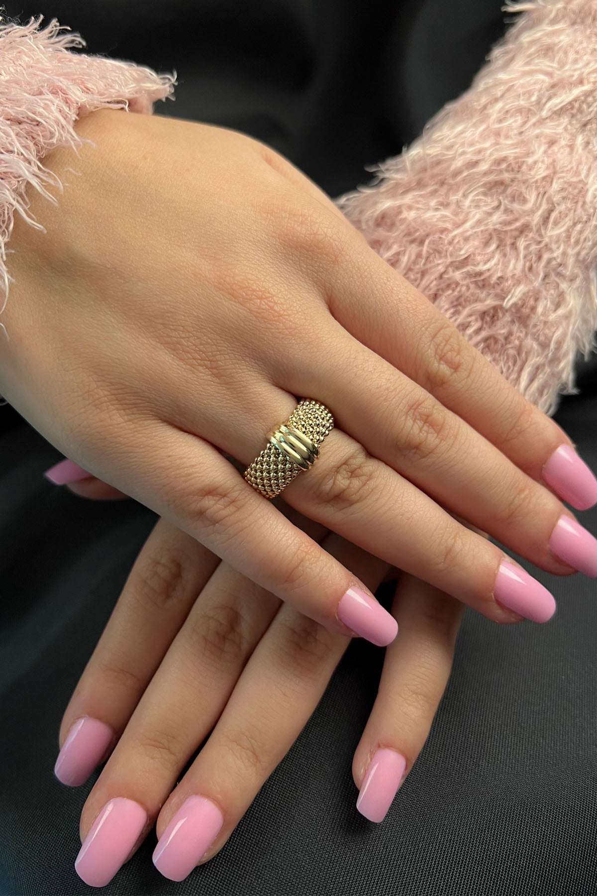 14ct Gold Mesh Ring