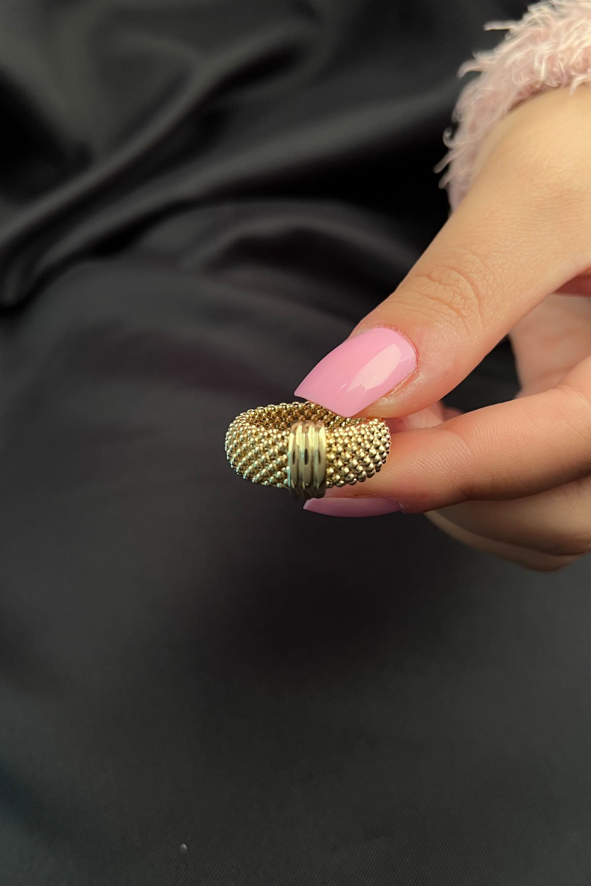 14ct Gold Mesh Ring