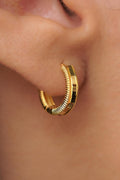 14ct Gold Mini Ajda Hoop Earrings