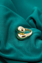 14ct Gold Minimalist Chunky Teardrop Spoon Ring