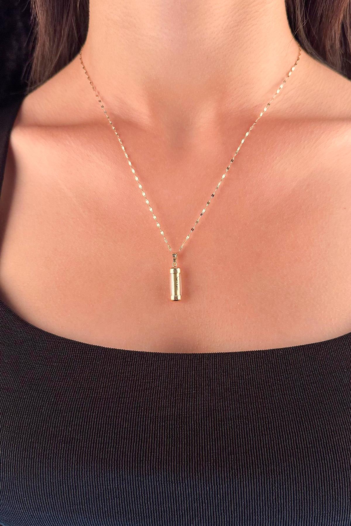 14ct Gold Mirror Chain Cevsen Necklace