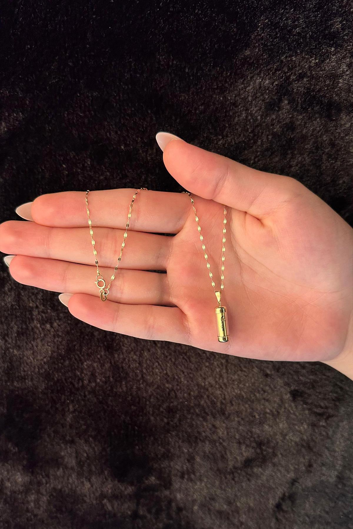 14ct Gold Mirror Chain Cevsen Necklace