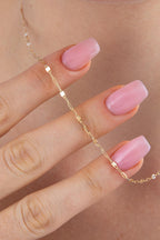 14ct Gold Mirror Link Paperclip Chain