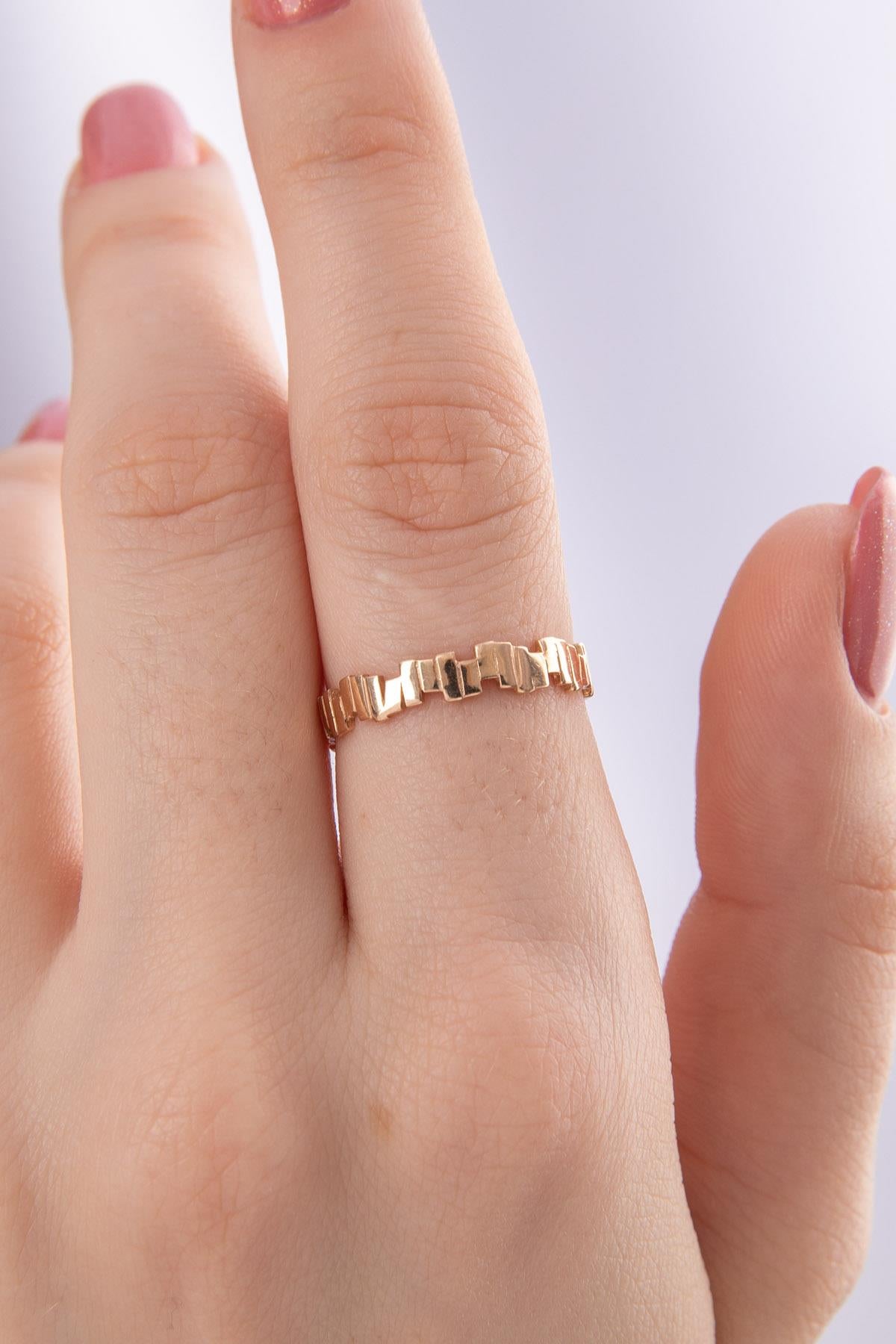 14K Gold Modular Crown Ring