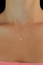 14ct Gold MoonStar Necklace