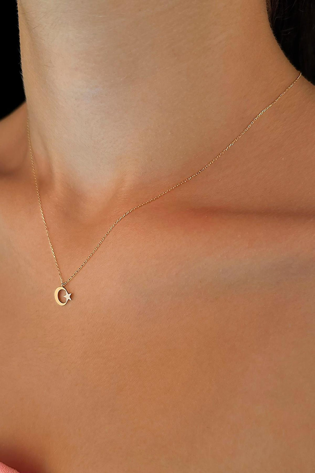 14ct Gold MoonStar Necklace