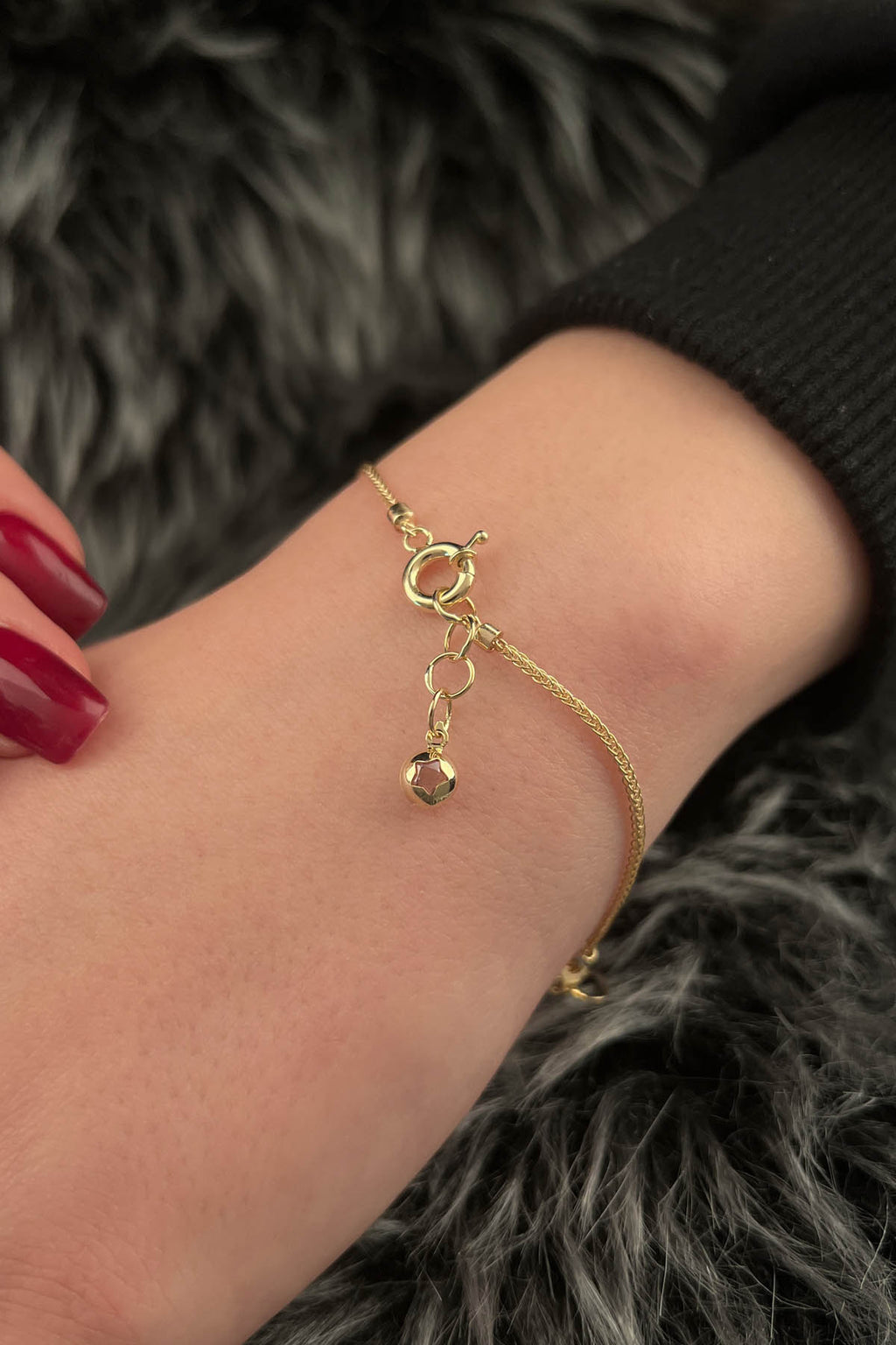 14ct Gold Multi-Color Lucky Bracelet