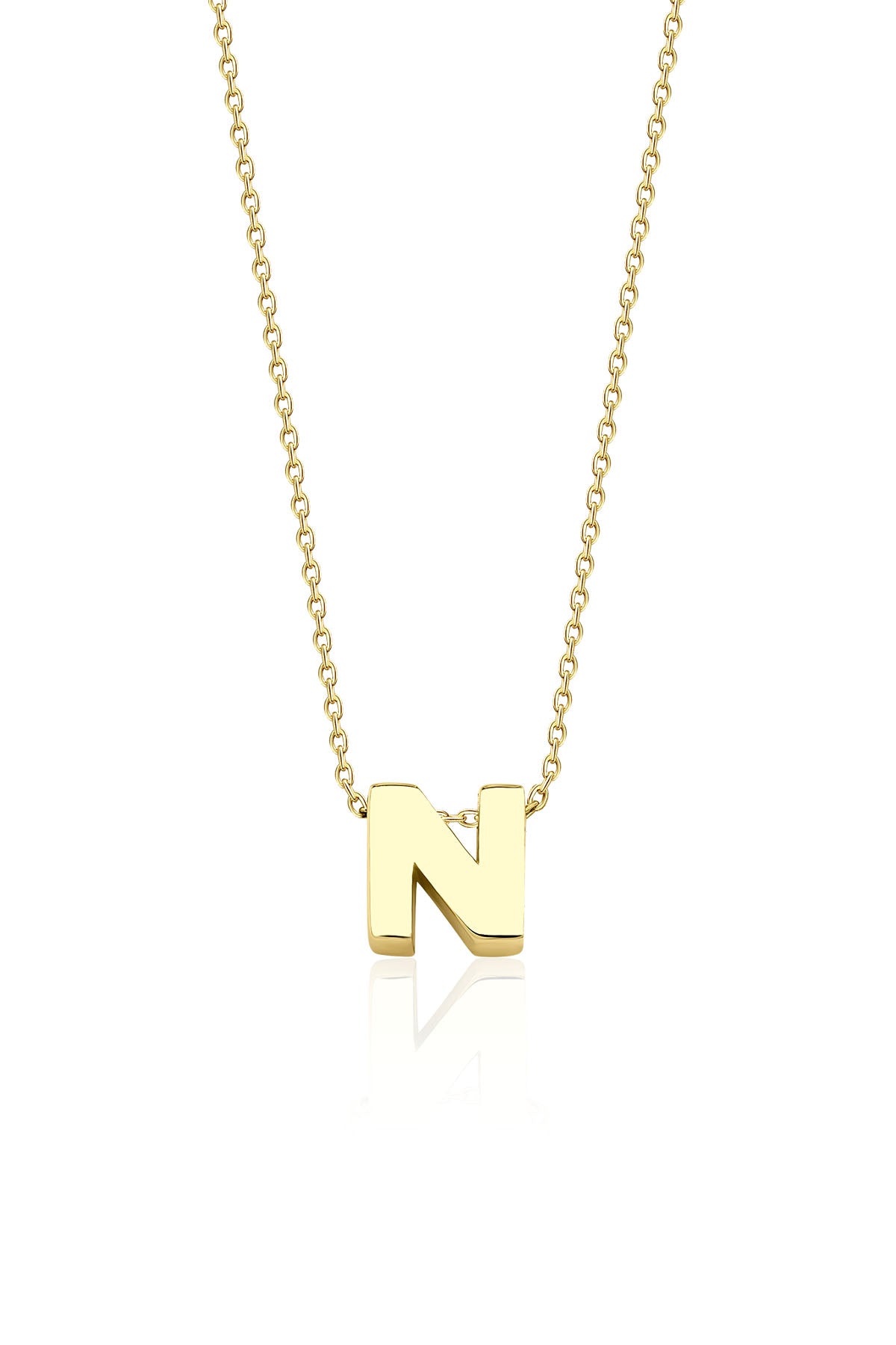 14ct Gold N Initial Necklace