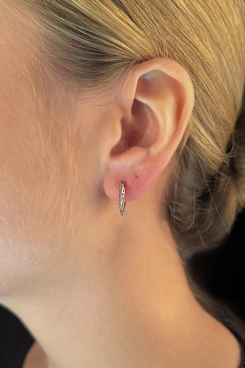 14ct Gold Nattiyan Hoop Earrings 2