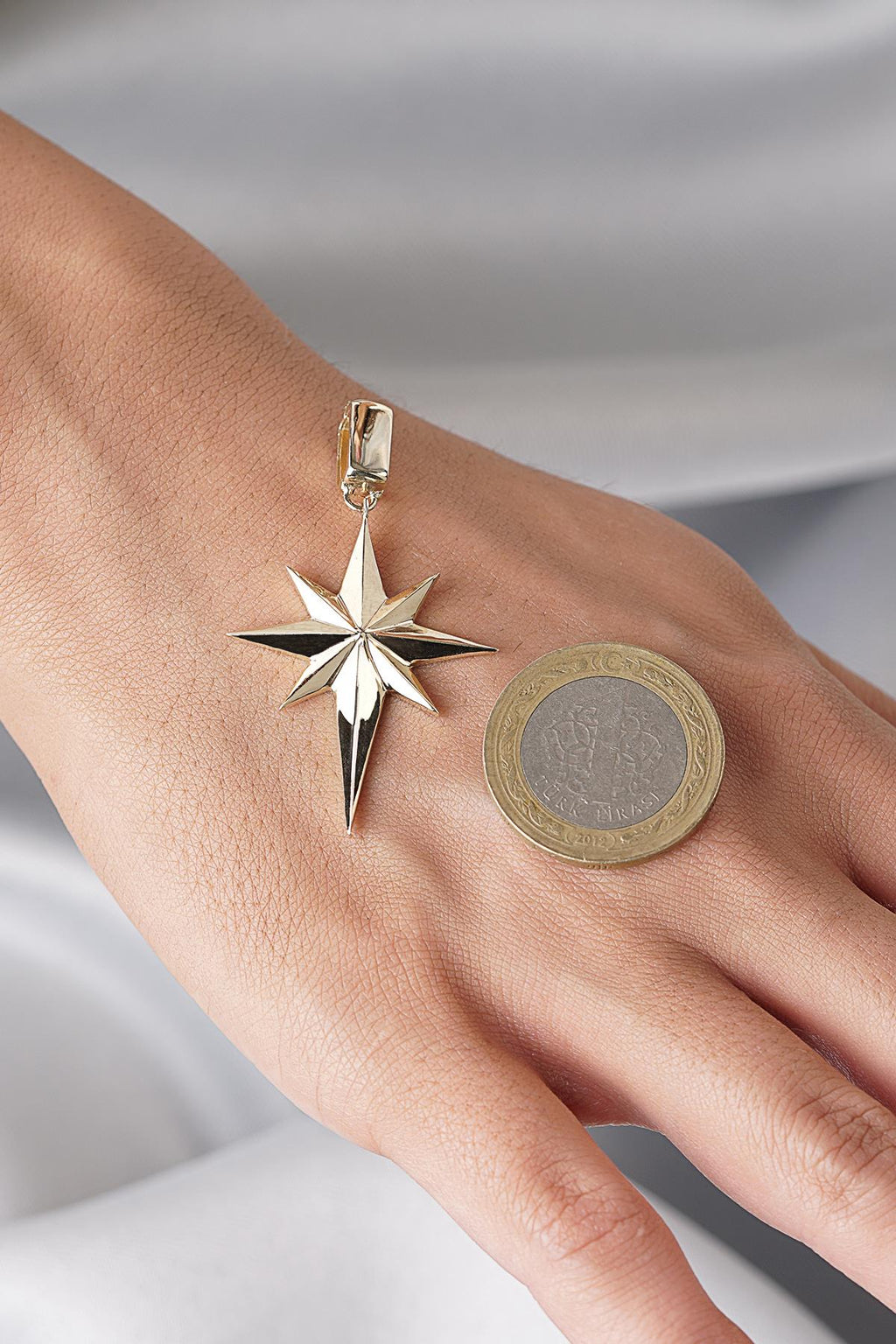 14ct Gold North Star Charm