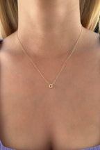 14ct Gold O Initial Necklace