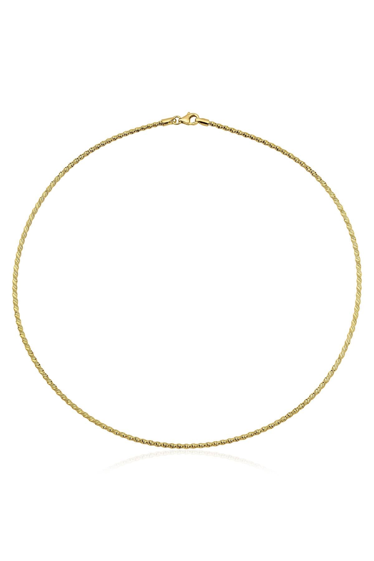 14K Gold Oval Rope Chain