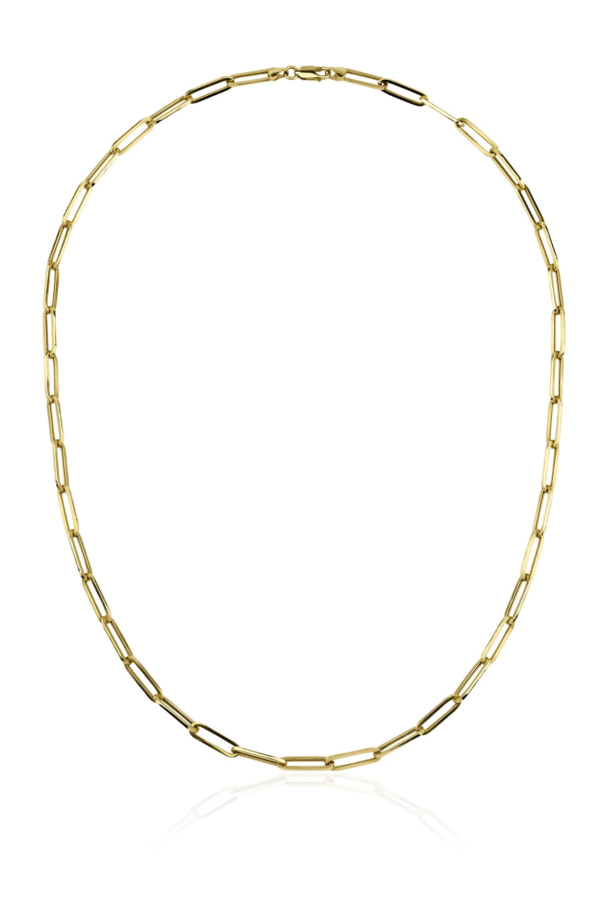 14ct Gold Paperclip Chain   0.204 inch