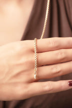 14ct Gold Patterned Box Chain Bracelet 2.55 mm