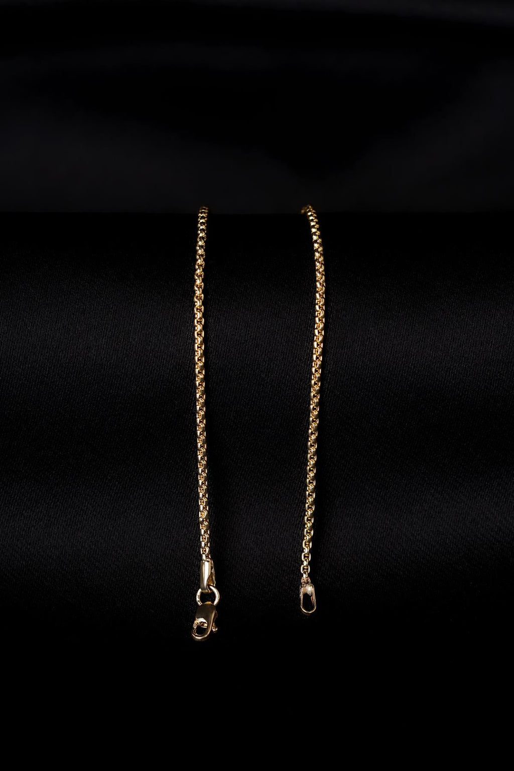 14ct Gold Patterned Box Chain Bracelet